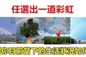 心理測試：任選出一道彩虹，測你目前當下的生活狀況如何？