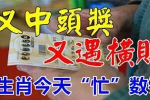 又中頭獎，又遇橫財！五大生肖今天「忙」數錢，越數越有錢