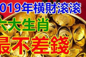 2019年最不差錢的生肖，是你嗎?