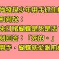 少年與和尚打賭手中的「蝴蝶是死是活」，少年得意洋洋地以為賭贏，沒想到回家後才知道「自己徹底輸透」了......