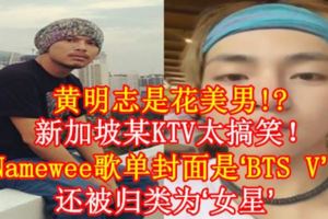 【黃明志是花美男!?】新加坡某KTV太搞笑！Namewee歌單封面是『BTSV』！還被歸類為『女星』