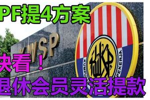 EPF提4方案　退休會員靈活提款