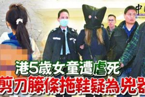 港5歲女童遭虐死，剪刀籐條拖鞋疑為凶器！