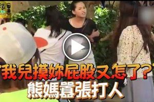 「我兒摸妳屁股又怎了？」熊媽囂張打人（內有視頻）