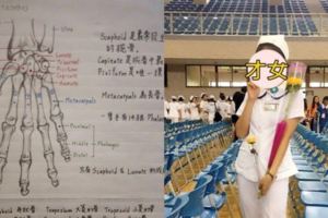 正妹女兒念護理老爸曝光「神級素描筆記」根本是解剖學教科書！網友狂喊：岳父好！(10P)