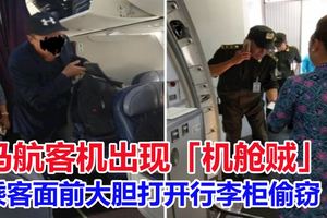 馬航客機出現「機艙賊」　在乘客面前大膽打開行李櫃偷竊