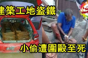 建築工地盜鐵小偷遭圍毆至死！