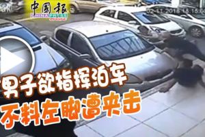 （有視頻看）男子欲指揮泊車不料左腳遭夾擊