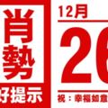 生肖運勢，天天好提示（12月26日）