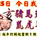 8月25日，今日我最旺！豬馬兔牛鼠虎羊雞！【79888】越早打開越靈驗！點個讚吧！