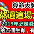 2019年必定大紅大紫，財運滾滾的5個屬相