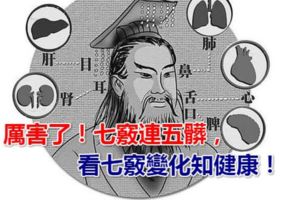 厲害了！七竅連五髒，看七竅變化知健康！