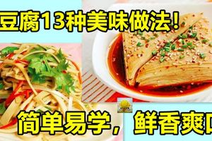 干豆腐（千張）的13種美味做法！簡單易學，鮮香爽口，便宜營養！