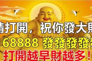 今天你好，請打開，祝你發大財！88888，發發發發發！打開越早財越多！