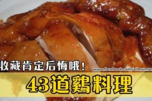 43道美味雞料理，每天換著吃一個月不重複哦！