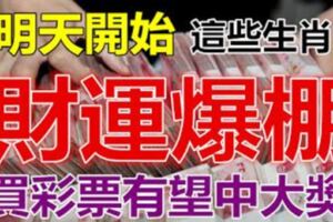 明天開始，這些生肖財運爆棚【買彩票有望中大獎】有你嗎