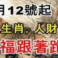 11月12號起財運蹭蹭漲，六大生肖人財兩旺，幸福跟著跑