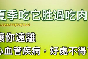 夏季吃它勝過吃肉，讓你遠離心血管疾病.好處不得了！