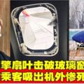 引擎扇葉擊破玻璃窗女乘客吸出機外慘死!