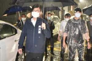 陳其邁視察仁武大樹鳳山等區關心降雨災情