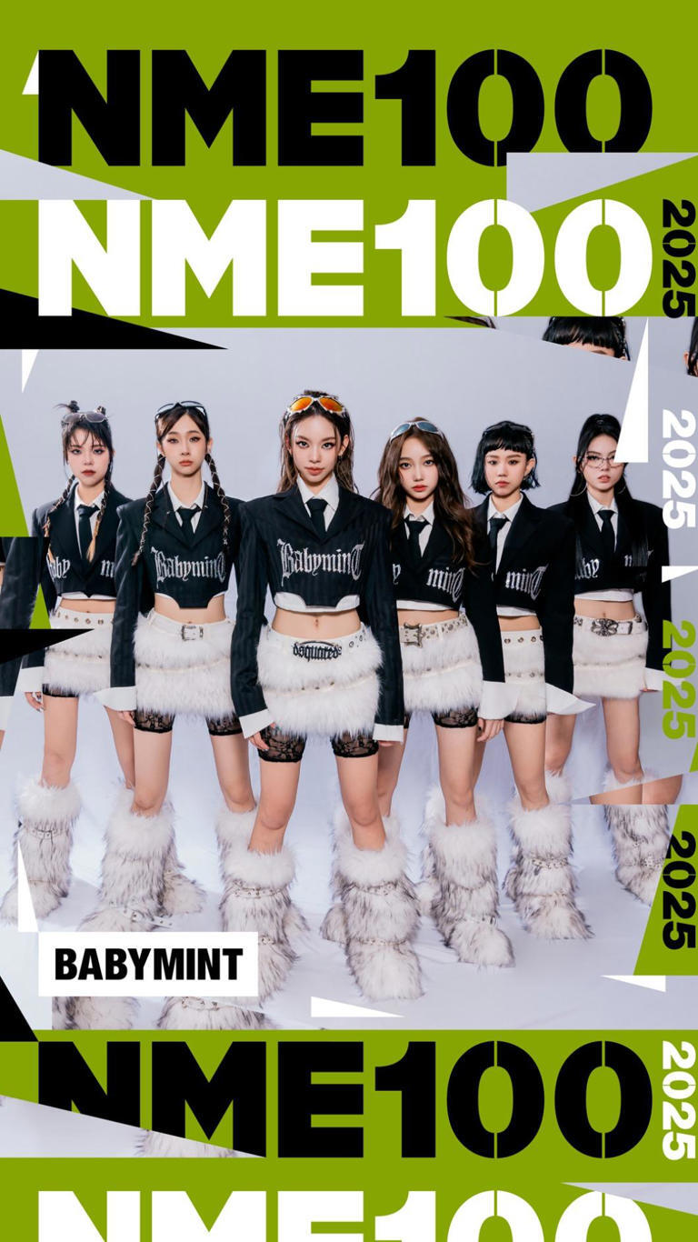 babyMINT入選英國知名音樂雜誌《NME》2025年的「NME 100」名單。（圖／華研國際、NME提供）