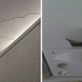 飛機遇超強亂流「乘客兩度撞天花板」　驚悚裂痕畫面曝