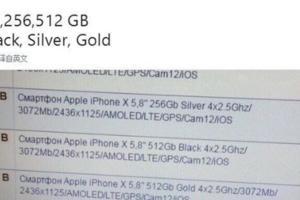 這回夠你用了iPhoneX被曝有512GB版