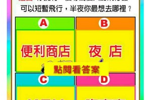 題目：你擁有一個專屬個人飛行器，可以短暫飛行，半夜你最想去哪裡？測，“我戀愛的保鮮期多久？”