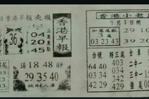 9/4 港 六合.（香港早報，發現金，大勝利，紫竹寺，金財神，黃府千歲，）。喜歡何數自由配，配出234星，參考，參考。