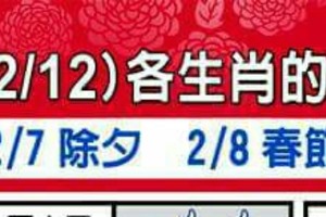 2/6~2/12 各生肖整體運勢。。。。。看看你幾顆星。。分享