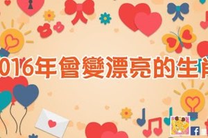 2016年會變漂亮的生肖