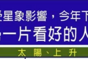 不受星象影響，今年下半年運勢一片看好的人星座