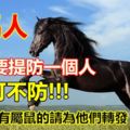 屬馬人：6月需要提防一個人，不可不防！別不信