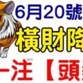 6月20號過後橫財降臨，中一注頭獎的生肖