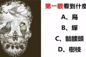 心理學：下圖中你第一眼看到什麼？看出最近你要小心什麼！