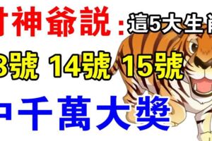 財神爺說：這5大生肖，4月13.14.15日橫財中千萬