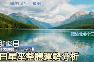 每日星座整體運勢分析：8月16日