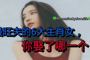 最旺夫的6大生肖女，你娶了哪一個？