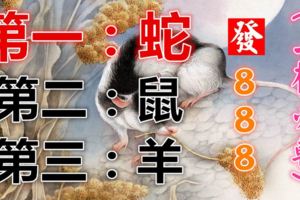 一到6月，立刻有錢，偏財滾滾來的3個生肖！