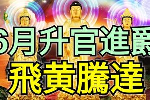 6月陞官進爵，飛黃騰達的3生肖！