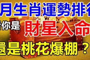 7月生肖運勢排行，看你是財星入命，還是桃花爆棚？