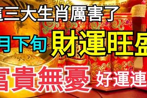 這三大生肖厲害了！在7月下旬，財運旺盛，富貴無憂，好運連連啊！