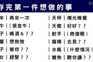 「做完就睡！」十二星座和你翻雲覆雨完心中「第一個念頭」竟是