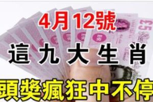 4月12日開始，這些生肖，頭獎瘋狂中不停！