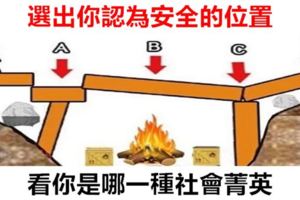 心理測驗：選出你認為安全的位置，看你是哪一種社會菁英？