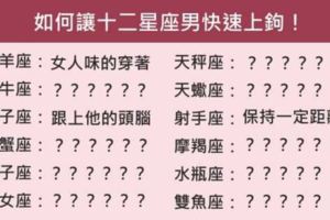 「想撩男人要對症下藥！」這些方法學著點，教你讓十二星座男快速上鉤！