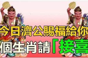 今日，濟公賜福給你，6個生肖請速來「接喜」!