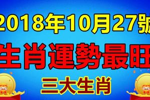 10月27號生肖運勢最旺的三大生肖