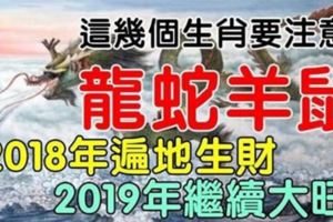 這幾個生肖，2018年遍地生財，2019年繼續大旺。