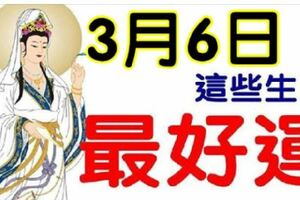 3月6日開始，最好運的八大生肖。